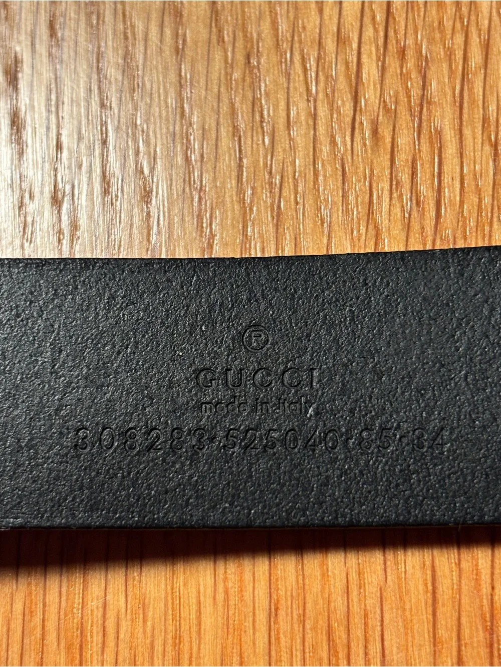 Gucci Gold Buckle Logo Black Leather Belt